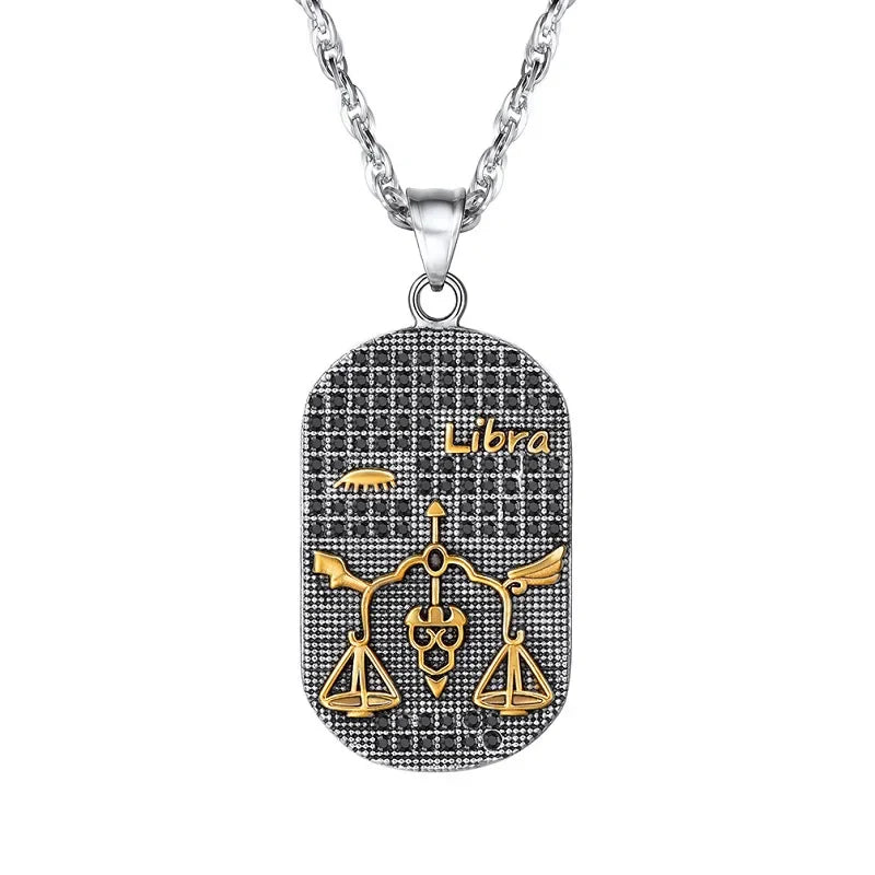 Naszyjnik z zawieszką w stylu znaku zodiaku astrologicznego