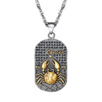 Naszyjnik z zawieszką w stylu znaku zodiaku astrologicznego