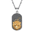 Naszyjnik z zawieszką w stylu znaku zodiaku astrologicznego