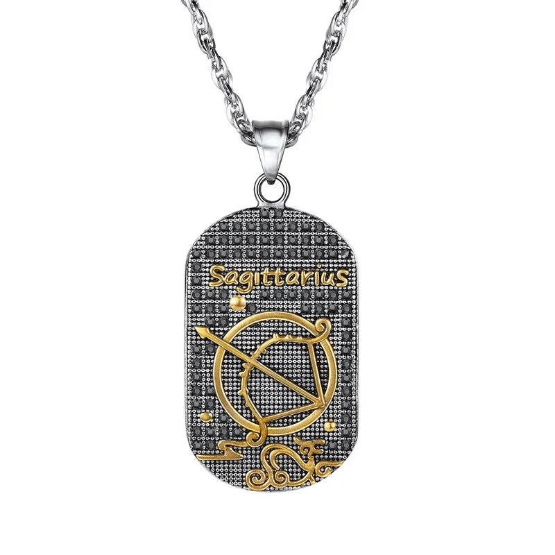 Naszyjnik z zawieszką w stylu znaku zodiaku astrologicznego