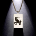 Naszyjnik z eleganckim wisiorkiem zodiakalnym znakiem astrologicznym