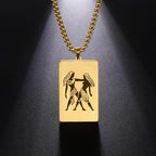 Naszyjnik z eleganckim wisiorkiem zodiakalnym znakiem astrologicznym