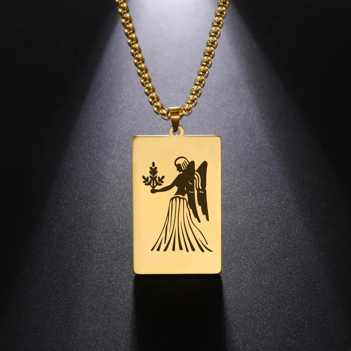 Naszyjnik z eleganckim wisiorkiem zodiakalnym znakiem astrologicznym