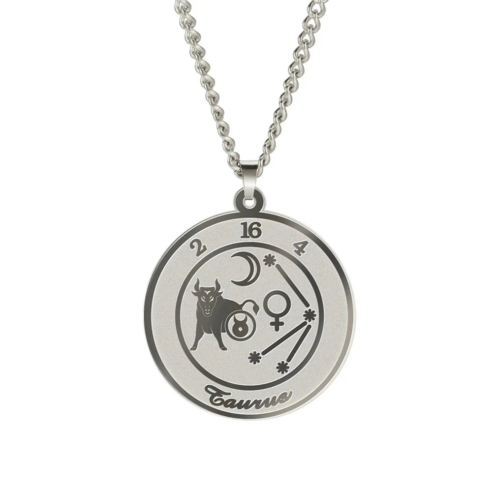Naszyjnik z zawieszką znaku zodiaku dla mężczyzny lub kobiety
