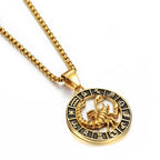 Naszyjnik z zawieszką znaku zodiaku astrologicznego