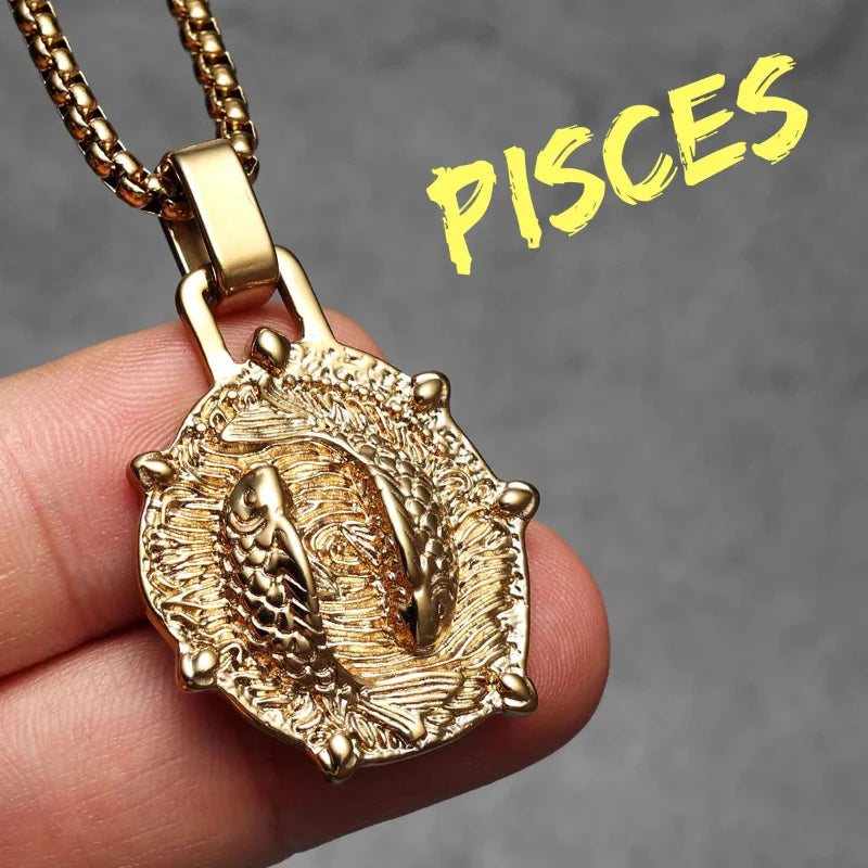 Naszyjnik z zawieszką zodiakalną