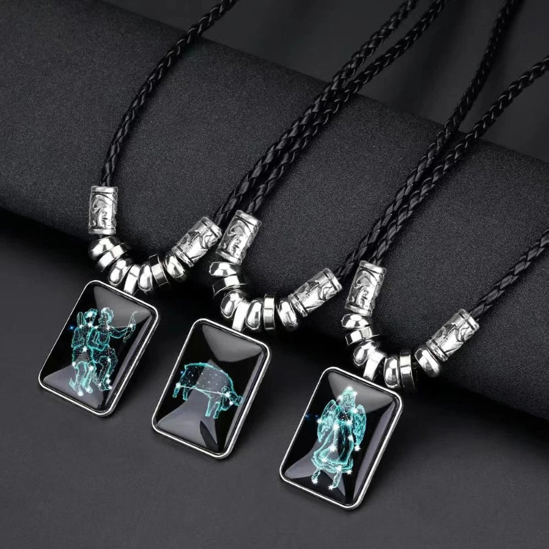 Naszyjnik z zawieszką zodiakalnego znaku dla mężczyzny