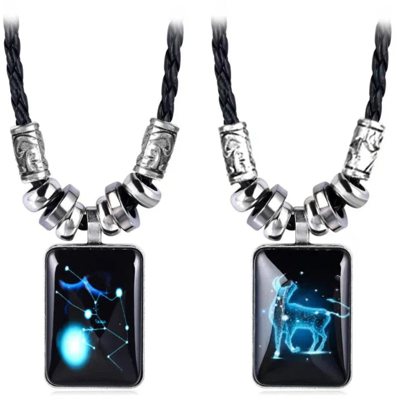 Naszyjnik z zawieszką zodiakalnego znaku dla mężczyzny