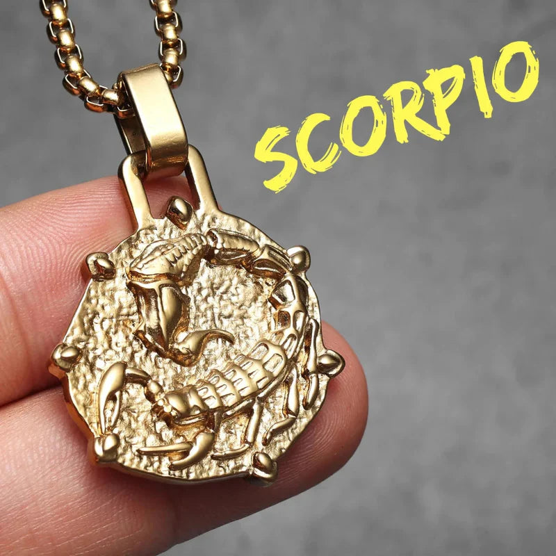 Naszyjnik z zawieszką zodiakalną