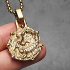 Naszyjnik z zawieszką z symbolem znaku zodiaku 