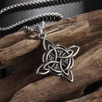 Naszyjnik ochronny z wisiorkiem Wicca węzeł czarownicy