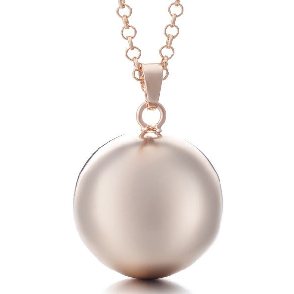 Naszyjnik dla kobiet w ciąży Bola ciążowy z kolorowym wisiorkiem 
