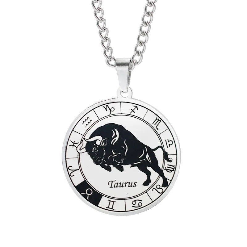 Naszyjnik Horoskop Zawieszka Konstelacje Zodiaku Srebro byk