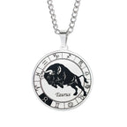 Naszyjnik Horoskop Zawieszka Konstelacje Zodiaku Srebro byk