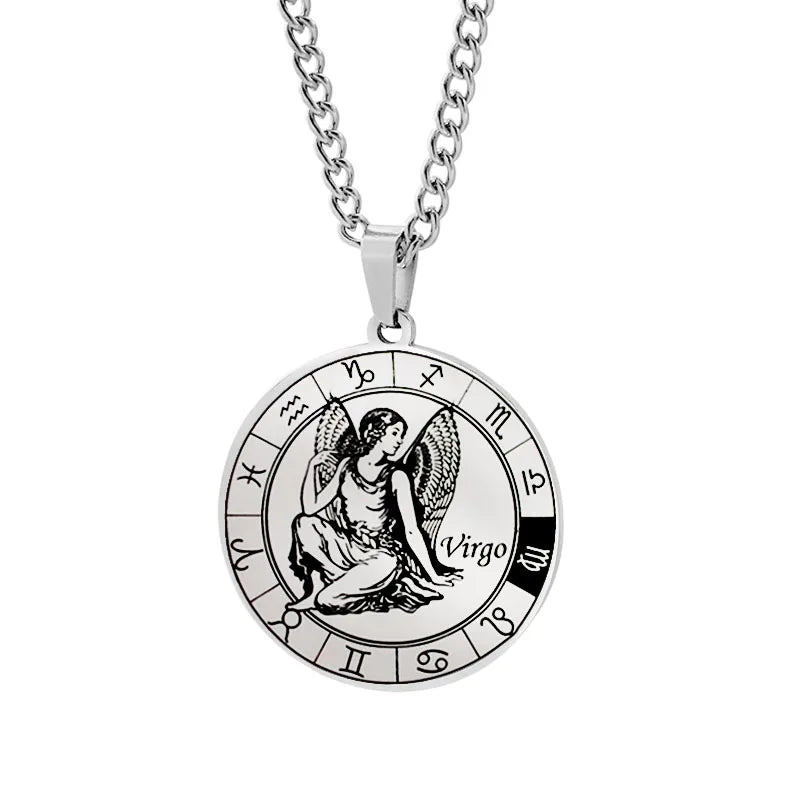 Naszyjnik Horoskop Zawieszka Konstelacje Zodiaku Srebro panna