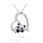Naszyjnik Panda srebrny A