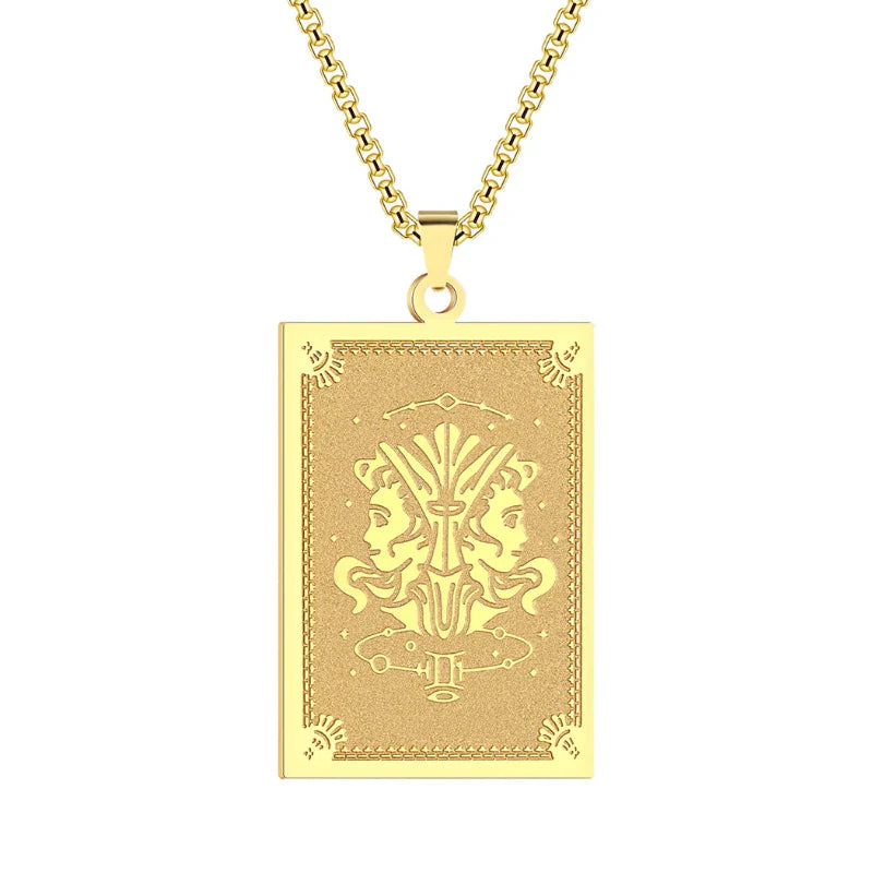 Naszyjnik z zawieszką z znakiem zodiaku