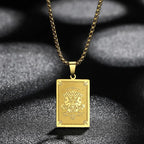 Naszyjnik z zawieszką z znakiem zodiaku złoty