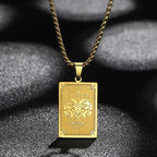 Naszyjnik z zawieszką z znakiem zodiaku