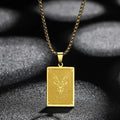 Naszyjnik z zawieszką z znakiem zodiaku