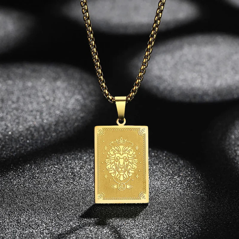 Naszyjnik z zawieszką z znakiem zodiaku