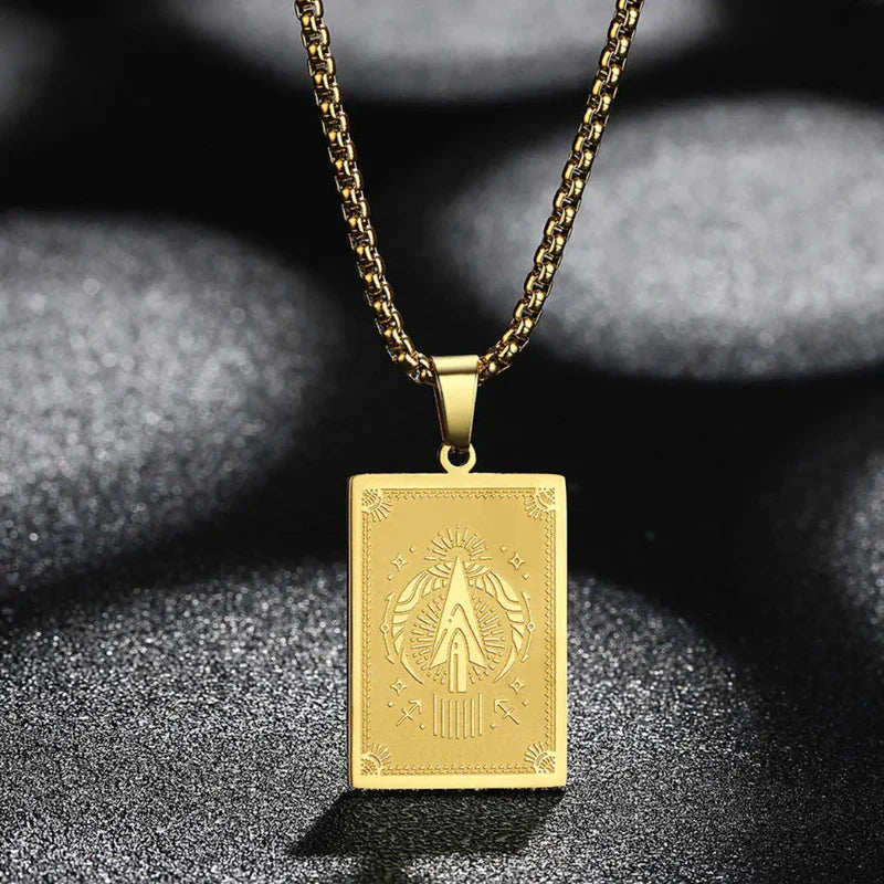 Naszyjnik z zawieszką z znakiem zodiaku