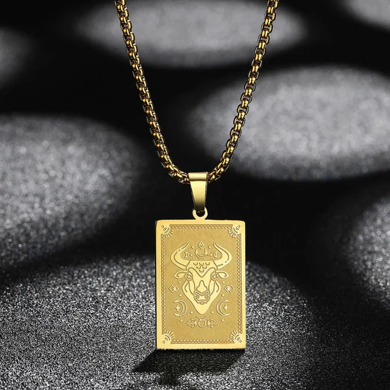 Naszyjnik z zawieszką z znakiem zodiaku