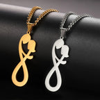 Naszyjnik z zawieszką Para Nieskończoność złoto