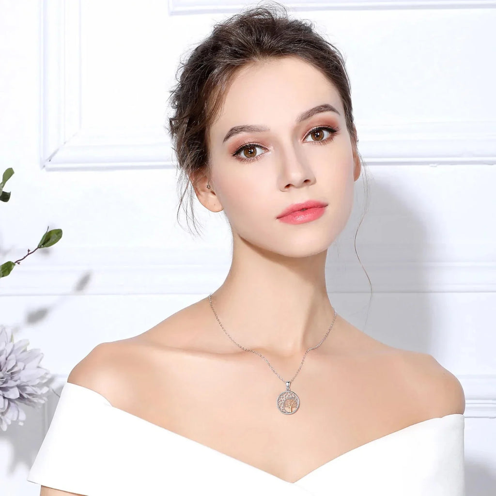 Elegancki naszyjnik z zawieszką Drzewo Życia dla kobiet