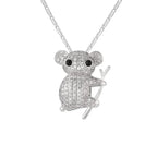 Naszyjnik Koala Kamienie Srebro