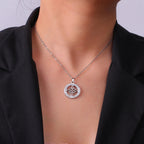 Naszyjnik z zawieszką Wicca Węzeł Czarownicy Amulet Ochronny srebrny