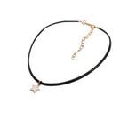 Naszyjnik typu choker dla kobiet z zawieszką w kształcie gwiazdy 2