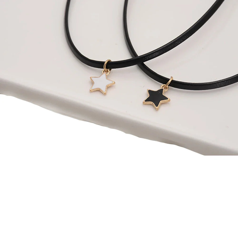 Naszyjnik typu choker dla kobiet z zawieszką w kształcie gwiazdy 1