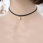 Naszyjnik typu choker dla kobiet z zawieszką w kształcie gwiazdy 2