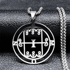 Sataniczny naszyjnik wisiorek duch demoniczny amon
