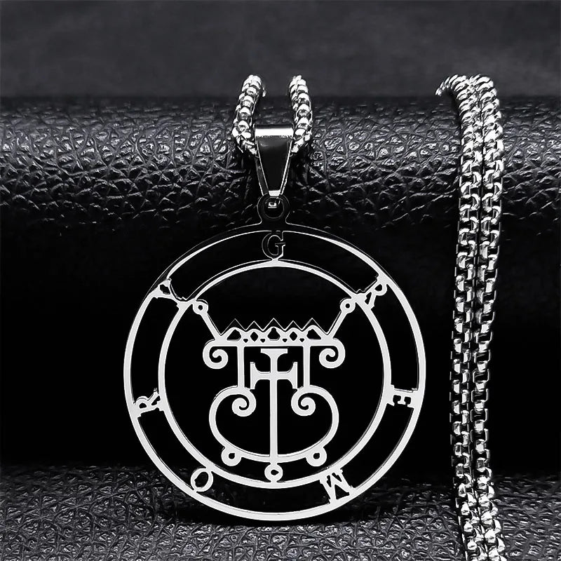 Sataniczny naszyjnik wisiorek duch demoniczny gremory