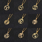 Naszyjnik Znak Zodiaku - Zawieszka 12 Konstelacji Astrologia Medalion Męski Damski