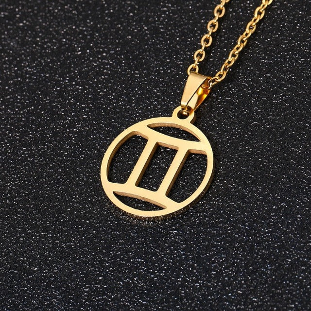 Naszyjnik Znak Zodiaku - Zawieszka 12 Konstelacji 