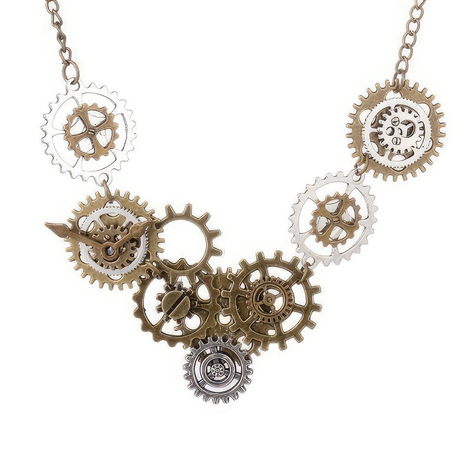 Naszyjnik w stylu steampunk 