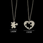 Zestaw 2 Naszyjników z Zawieszką Puzzle dla Par