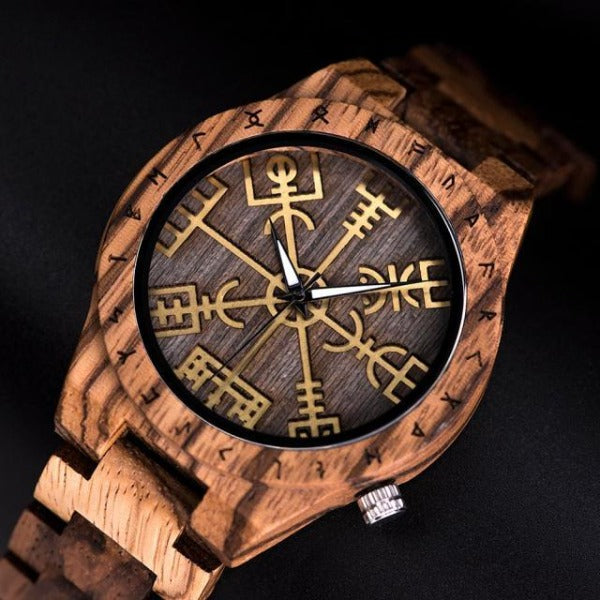 Zegarek Viking Męski Drewniany drewno