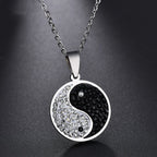 Wisiorek Yin Yang z kamieniem