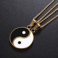 Wisiorek Yin Yang rozdzielny złoty