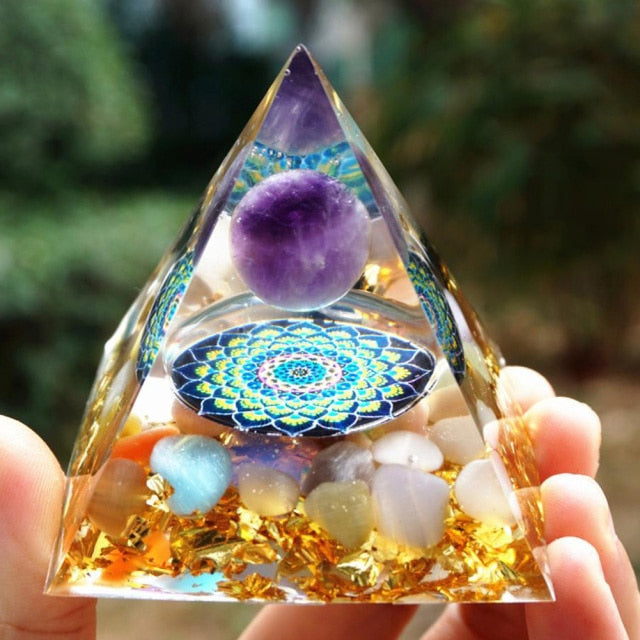 Piramida Orgonit Ochrona i Medytacja mandala